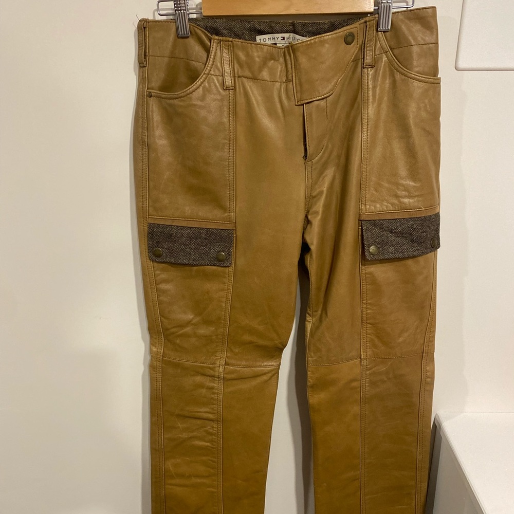 Leather Tommy Hilfiger Pants Sz 8